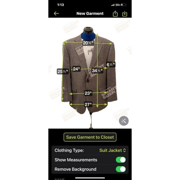 Chaps Men's 46L Gray 💯% Pure New Wool Sport Coat Jacket Blazer Houndstooth Soft - Picture 15 of 15